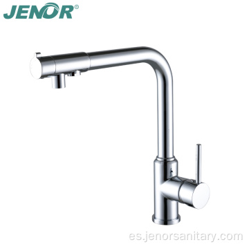 Soporte de cromo Kitchen Purificador de agua de 3 vías grifo